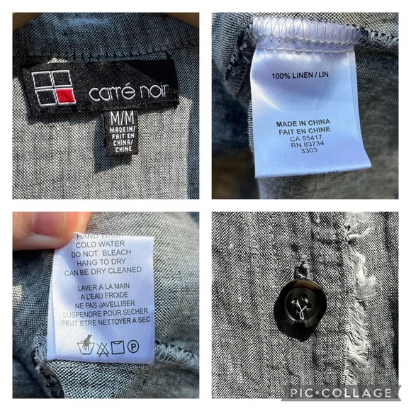 Carré Noir 100% Linen Jacket - Picture 7 of 16